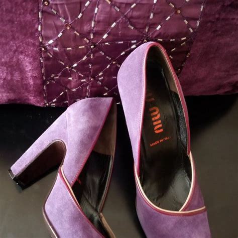 miu miu purple suede pumps|Women's pumps shoes .